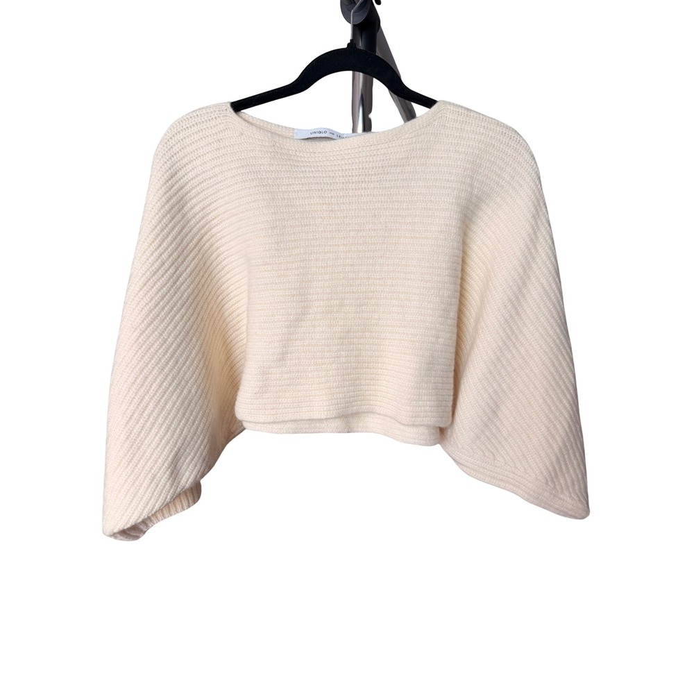 Uniqlo and Lemaire Wool Cropped Boat Neck Sweater Size M